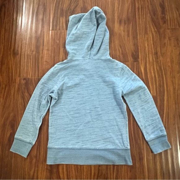 J Crew Crewcuts Kids Lightweight Hoodie Light Blue size 4-5 (XS) - Picture 3 of 6